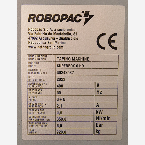 Formador automático de cajas matricula