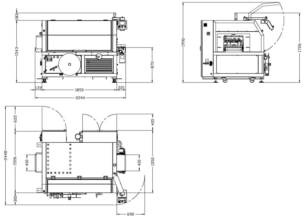 Layout dimensiones Pratika 56-T MPS